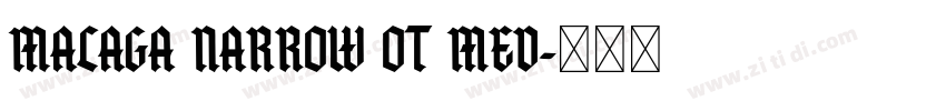 Malaga Narrow OT Med字体转换 Malaga Narrow OT Med字体转换